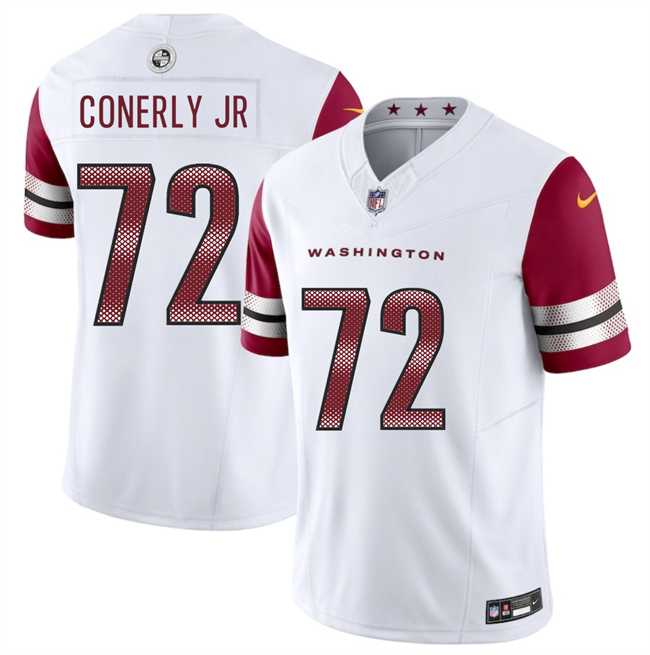 Men & Women & Youth Washington Commanders #72 Josh Conerly Jr White 2025 Draft F.U.S.E. Vapor Limited Stitched Jersey->washington commanders->NFL Jersey